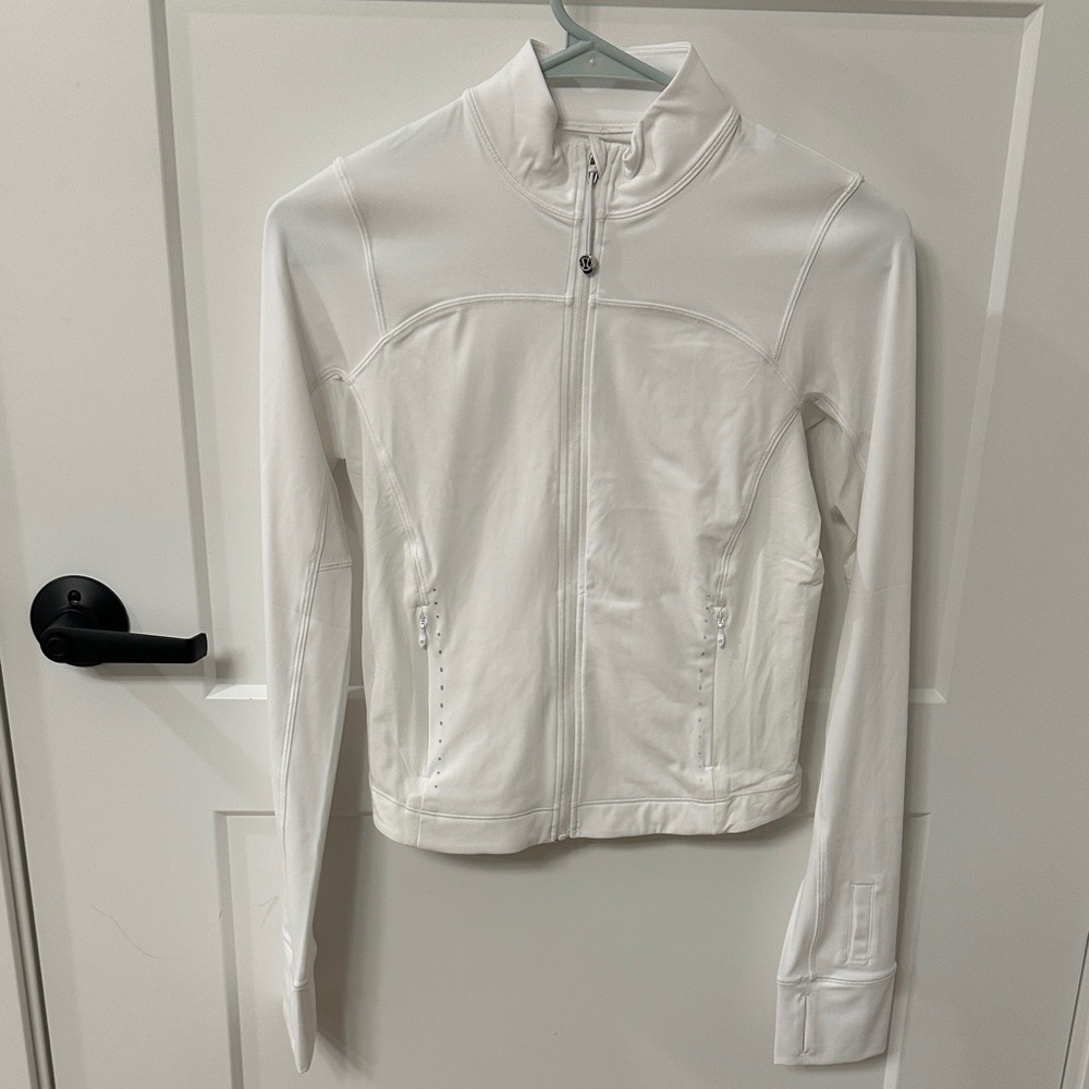 Lululemon Athletica White Bomber Jacket